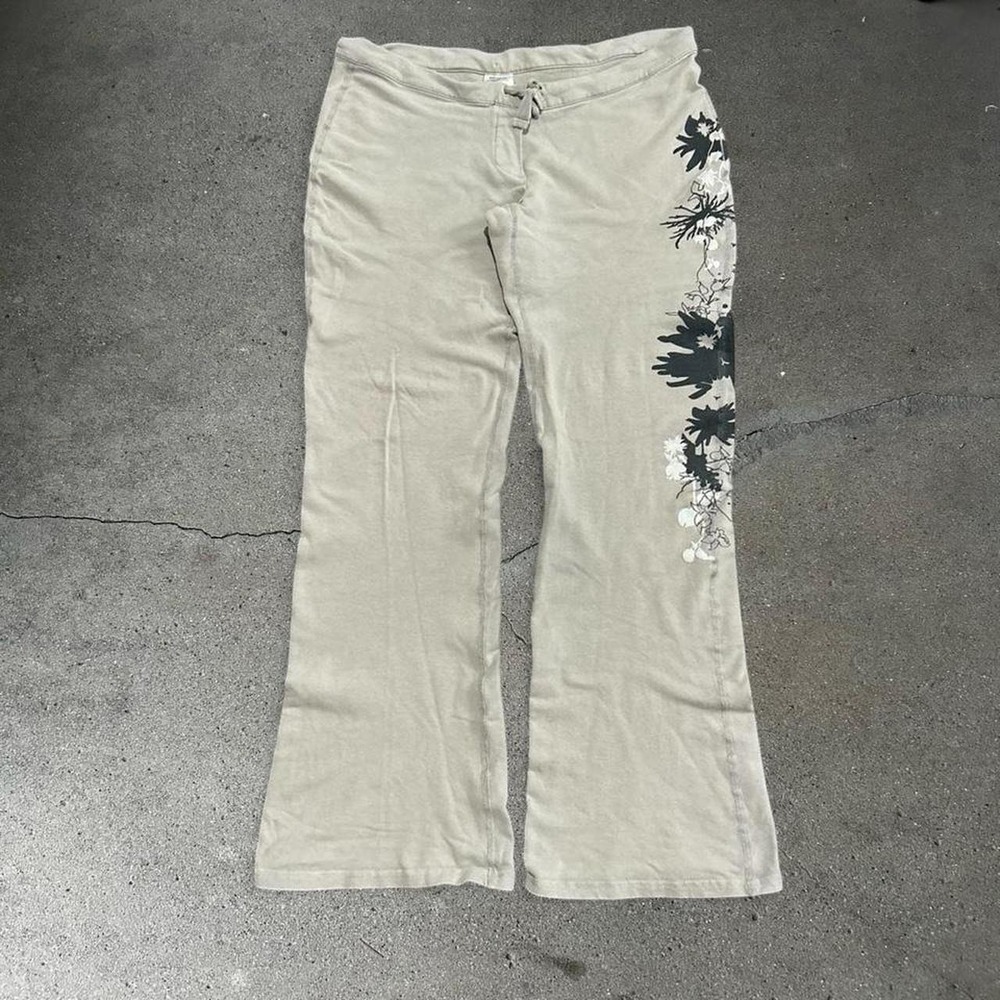 Y2K women's Patagonia low rise floral cotton flare sweatpants Size S